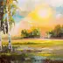 Krzysztof Kłosowicz, "End of Summer", Oil painting - canvas, 40 x 50