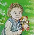 Ryszard Kostempski - "Constance with a teddy bear '