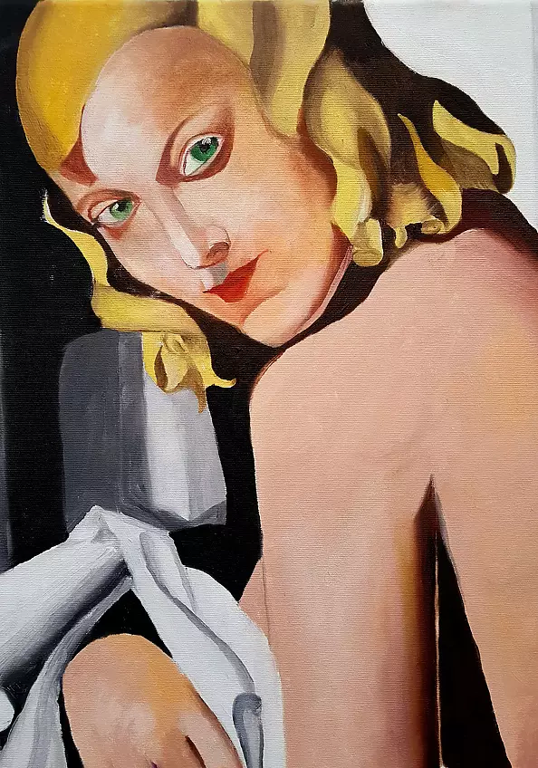 Mirosław Sobiech - Copy of Tamar Łempicka "Portrait de Marjorie Ferry"