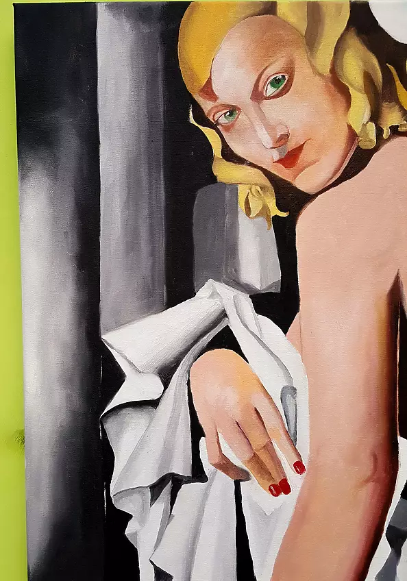 Mirosław Sobiech - Copy of Tamar Łempicka "Portrait de Marjorie Ferry"