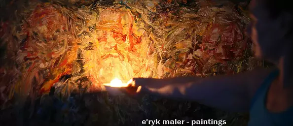 Eryk Maler - Old man, three portraits, 60x120, 2021