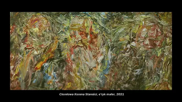 Eryk Maler - Old man, three portraits, 60x120, 2021