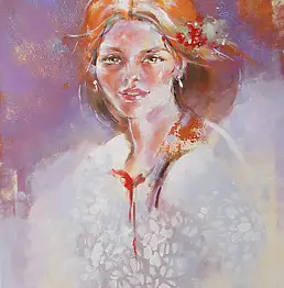 Ilona Kowalik, Кружево, Акрилова картина, Масляная картина - холст, 40 x 50