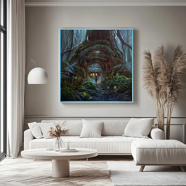 Agata Buczek, Racines, Peinture à l'huile - toile, 110 x 110