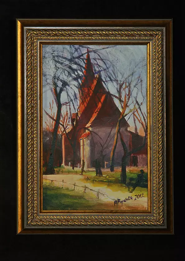 Renata Rychlik - The Church of St. Cross in Krakow, spring