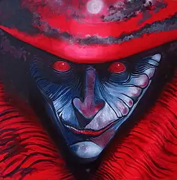 Marko Sapiołko,  Weltraum-Spötter Nr. 7, Acrylgemälde, Ölbild - Leinwand, 80 x 80