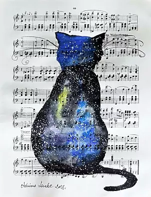 Adriana Laube - Space cat