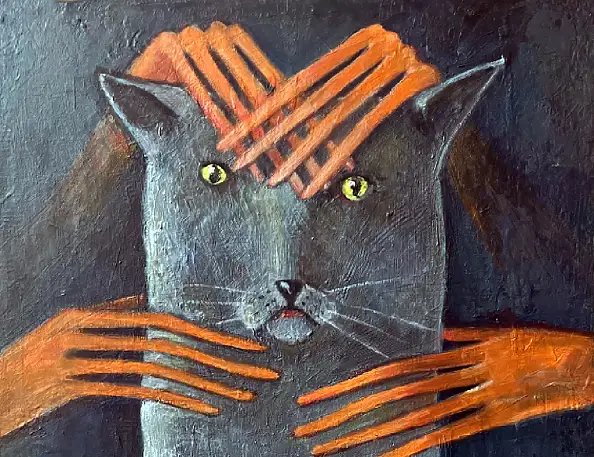 ZAKIR AHMEDOV, Kosta, Obraz olejny - płótno, 35 x 50