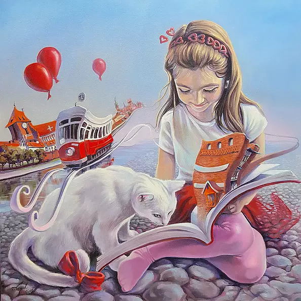 Maja Wolf - Cat Myth - Giclee