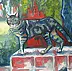Aleksander Poroh - Katze an der Wand