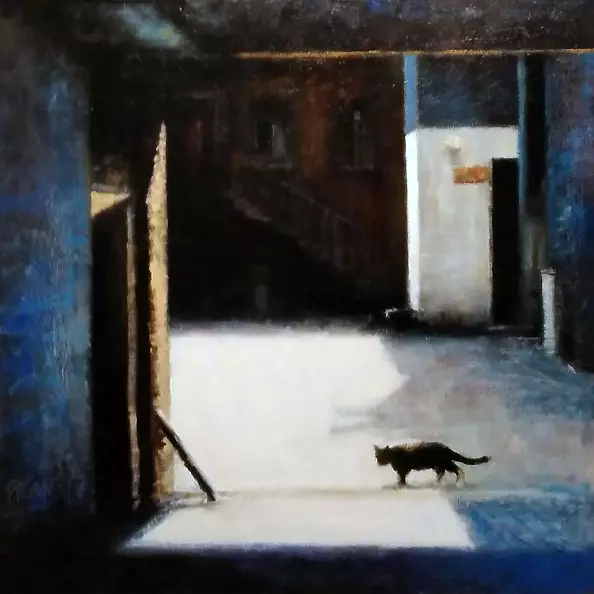 Piotr Pilawa - Cat in the square