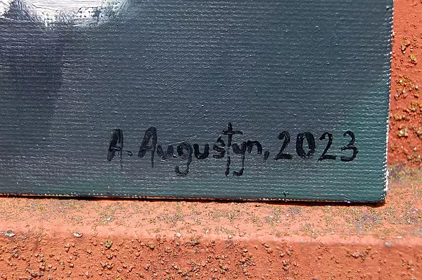 Amelia Augustyn - Kot na zielonym tle