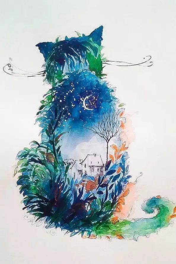 Adriana Laube - cat night