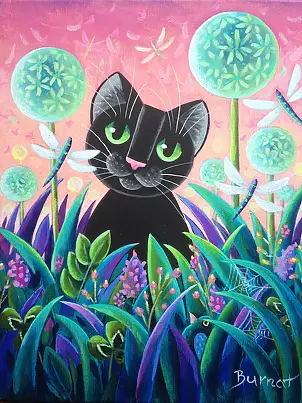 Wiesława Burnat - cat enchanted