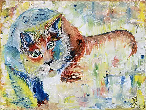 Anna Jakubowska - Cat in color