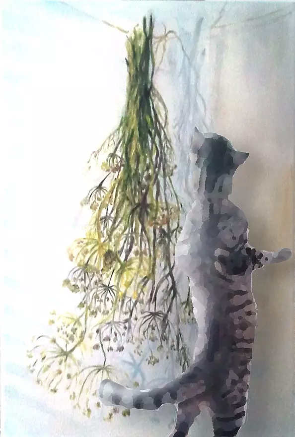 Anna Baryła - Cat in dill - kitty in damage