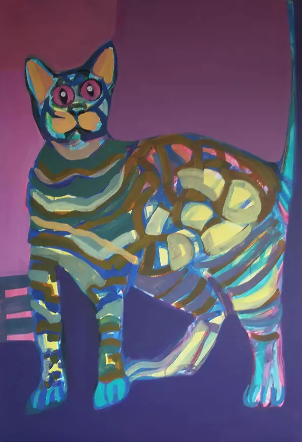 Mariola Paulina Żylińska Jestadt - Kot w poduszkach.