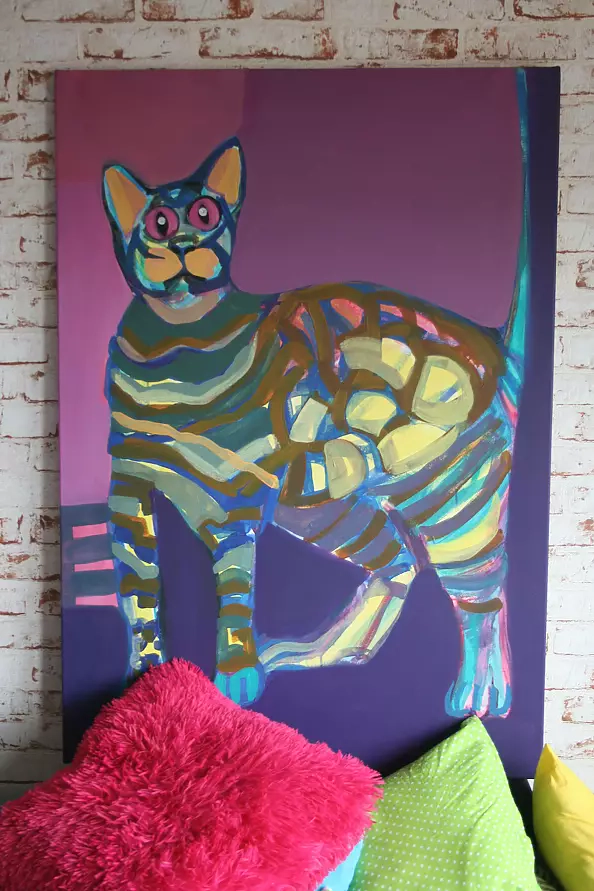 Mariola Paulina Żylińska Jestadt - Kot w poduszkach.