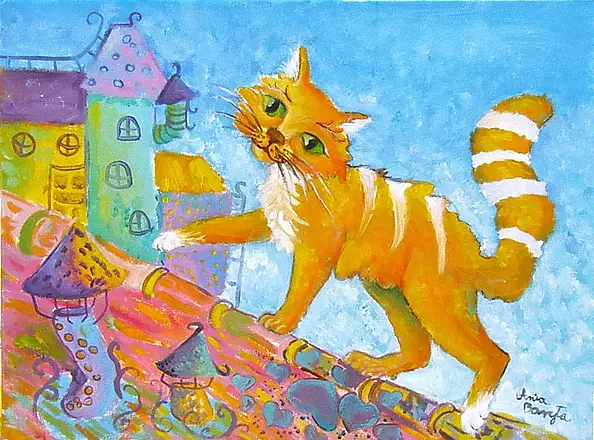 Anna Baryła - Kotek na dachu