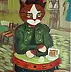 Aleksander Poroh - A cat according to Van Gogh