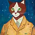 Aleksander Poroh - Un chat selon Van Gogh