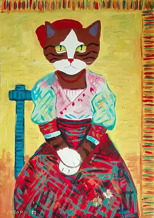 Aleksander Poroh - Eine Katze nach Van Gogh