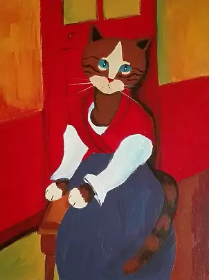   - Kitten after Modigliani
