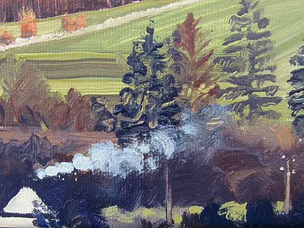 Wojciech Pater - Kotlina Kłodzka – Widok na Śnieżnik i Czarną Górę