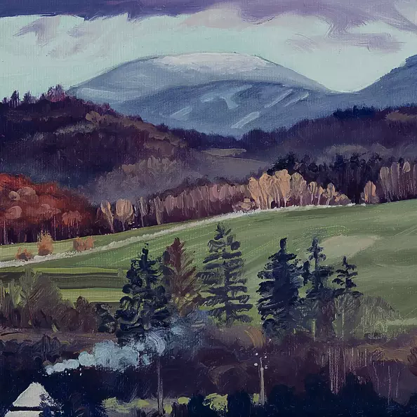 Wojciech Pater - Kotlina Kłodzka – Widok na Śnieżnik i Czarną Górę