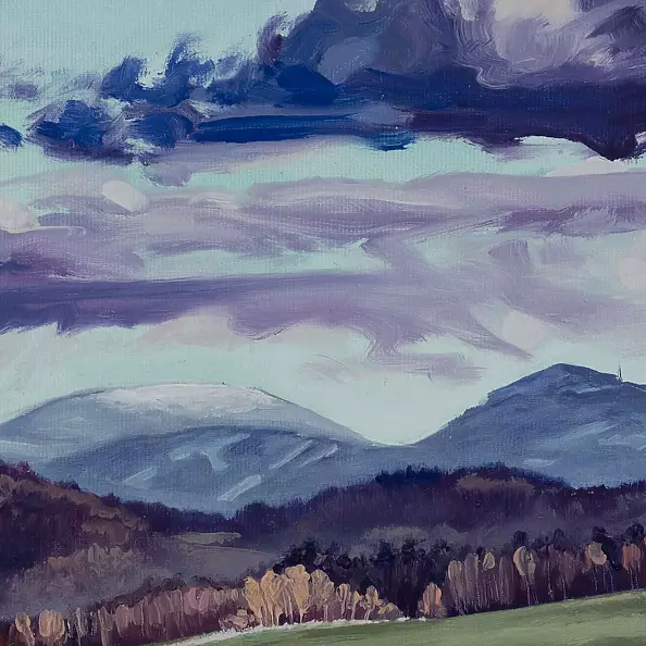 Wojciech Pater - Kotlina Kłodzka – Widok na Śnieżnik i Czarną Górę