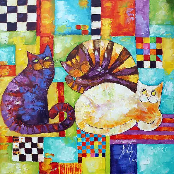 Anna Wach - Sofa cats