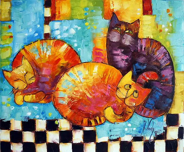 Anna Wach - Couch cats