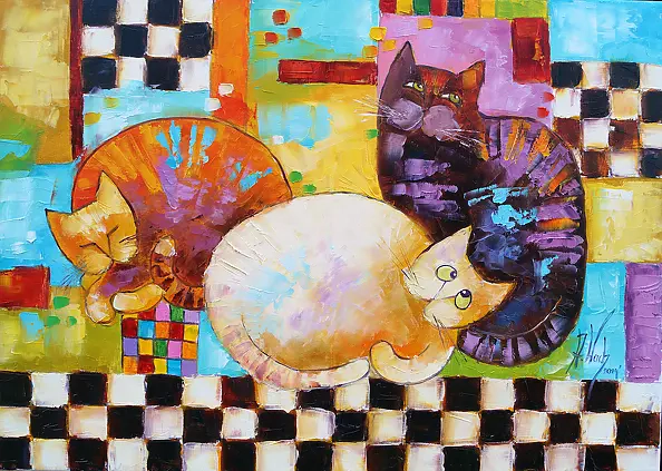 Anna Wach - Couch cats