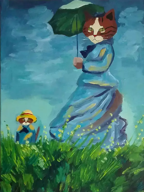 Aleksander Poroh - Cats according to Monet