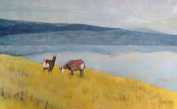 Anna Sąsiadek - Tatra Mountains acrylic on the board