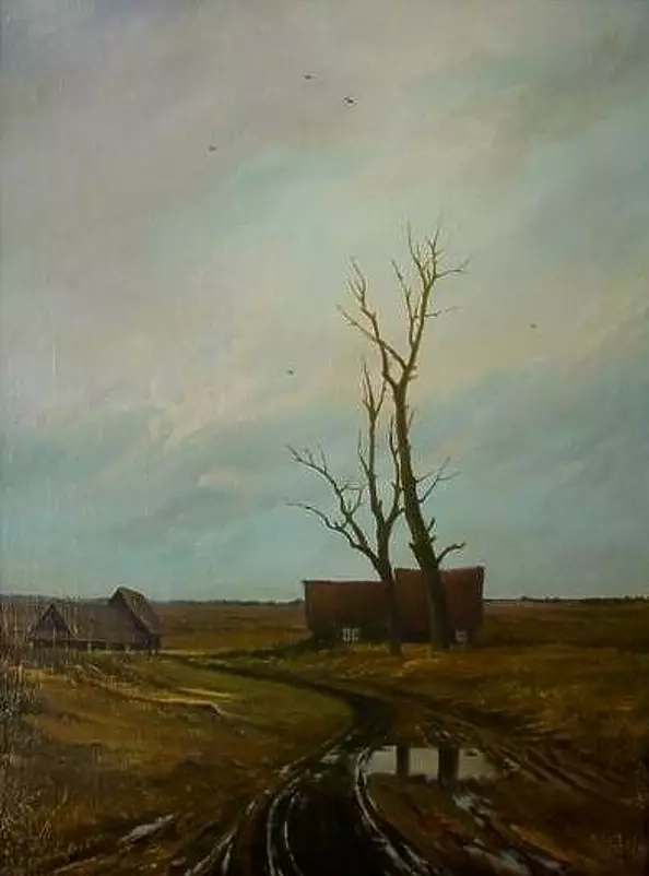 Jacek Stryjewski - Autumn landscape with road