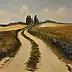 Krzysztof Kloskowski - Paesaggio polacco - Autunno strada attraverso i campi