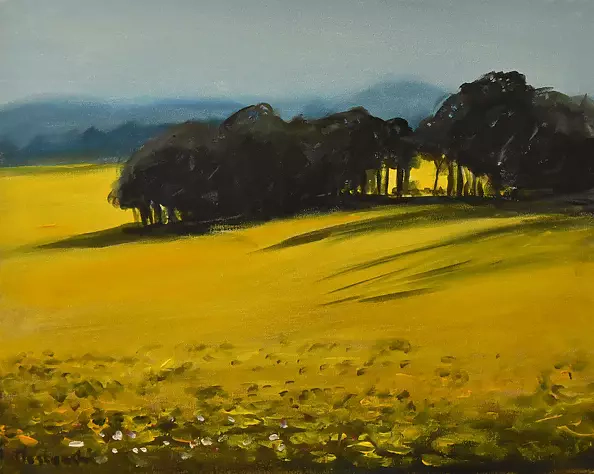 Krzysztof Kloskowski - Krajobraz polski - pole rzepaków