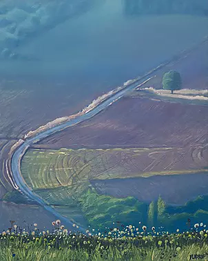   - Landscape with dandelions