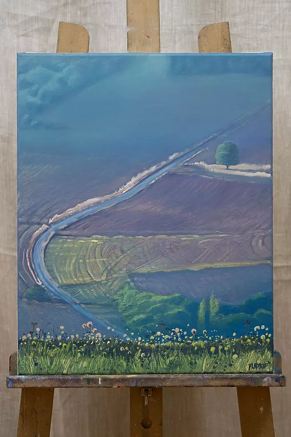 Wojciech Pater - Landscape with dandelions