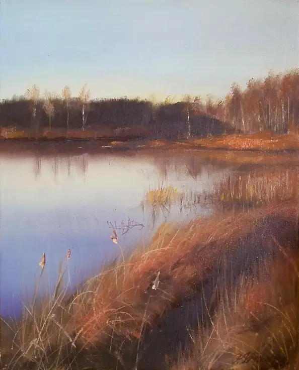 Patrycja Kruszyńska Mikulska - Landscape with lake