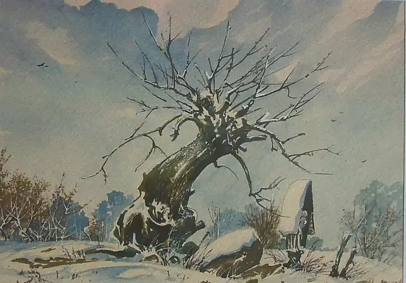 Jacek Stryjewski - Landscape with chapel