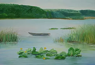 Jadwiga Rudnicka - Landscape with boat