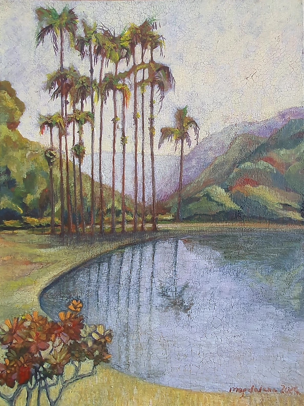 Magdalena Osewska - Landscape with palm trees