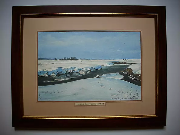 Jacek Stryjewski - Krajobraz zimowy z rzeką 1905