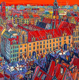 Joanna Mieszko, Krakau, Acrylgemälde, Ölbild - Leinwand, 120 x 85