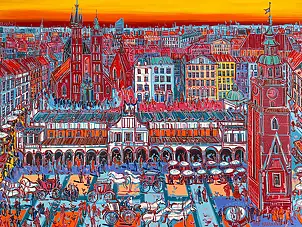 Joanna Mieszko, Cracovia, Dipinto acrilico - tela, 100 x 73