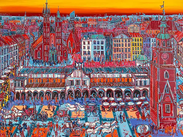Joanna Mieszko, Cracovia, Dipinto acrilico - tela, 100 x 73