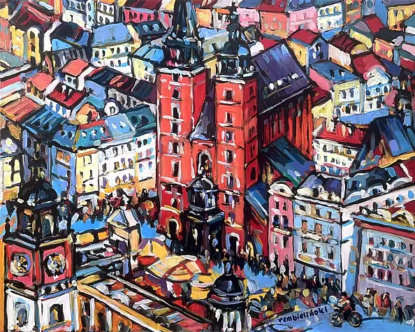 Piotr Rembieliński, Kraków, Obraz akrylowy - płótno, 50 x 40