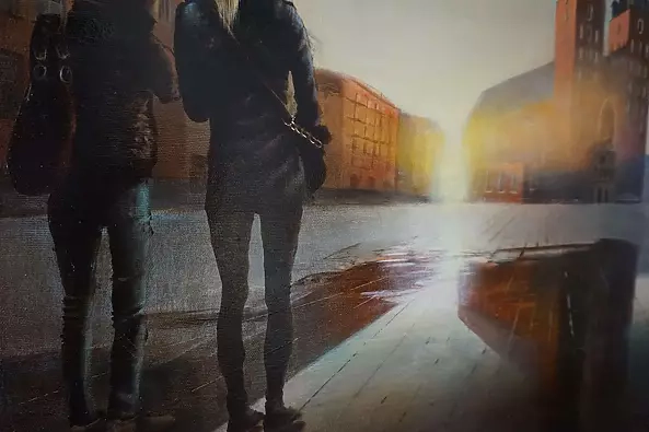 Jacek Łoziński - Krakow Market Square in the morning